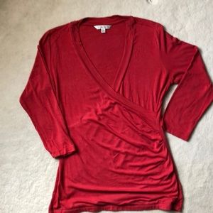 CAbi knit surplus top